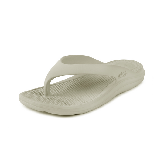 Totes Sol Bounce 0350JSTN Womens Toe Post Sandals Stone