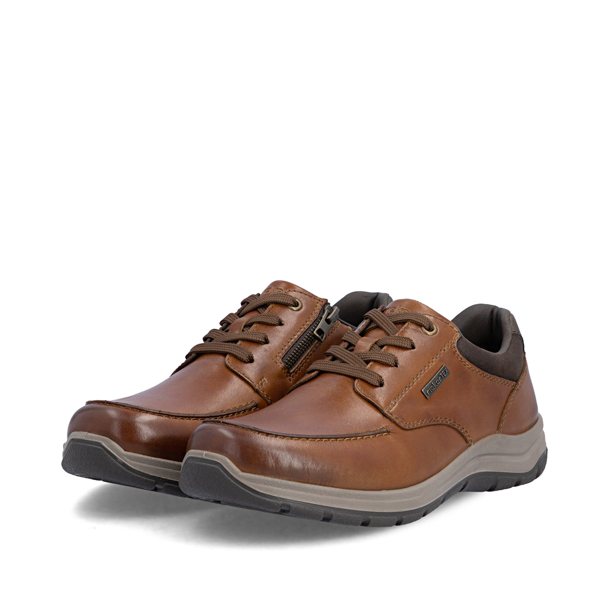 Rieker 03607 Mens Lace-Up Shoes Nutmeg/Brown/Dark Brown