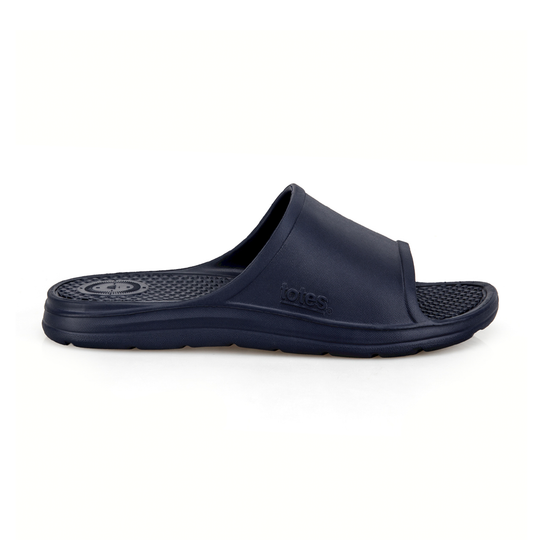 Totes Sol Bounce 0371P Mens Sliders Navy