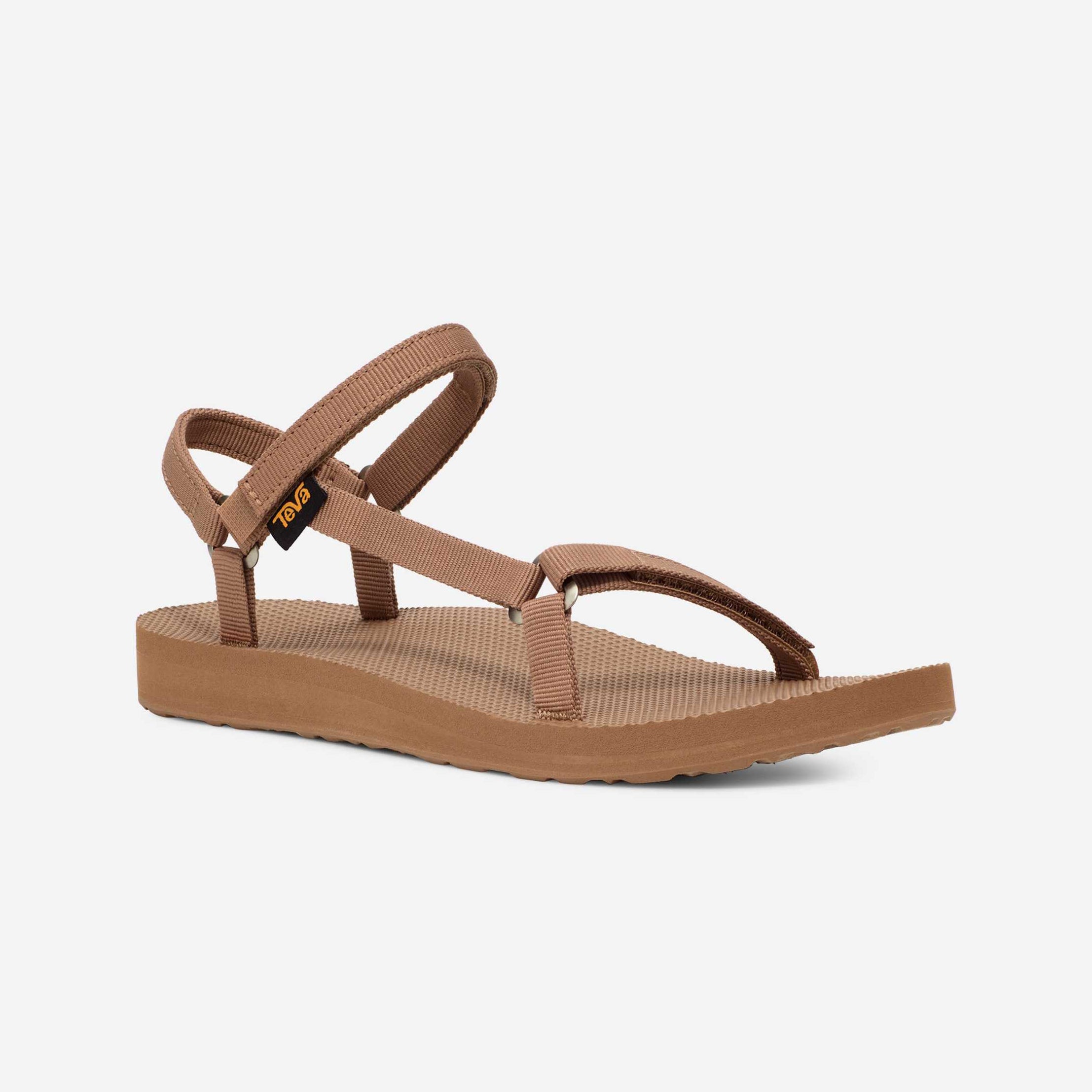 Teva ORIGINAL UNIVERSAL SLIM Womens Cross Strap Sandals Tigers Eye