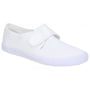 Mirak 99248 Unisex Canvas Touch Fasten Plimsolls White - Shuperb