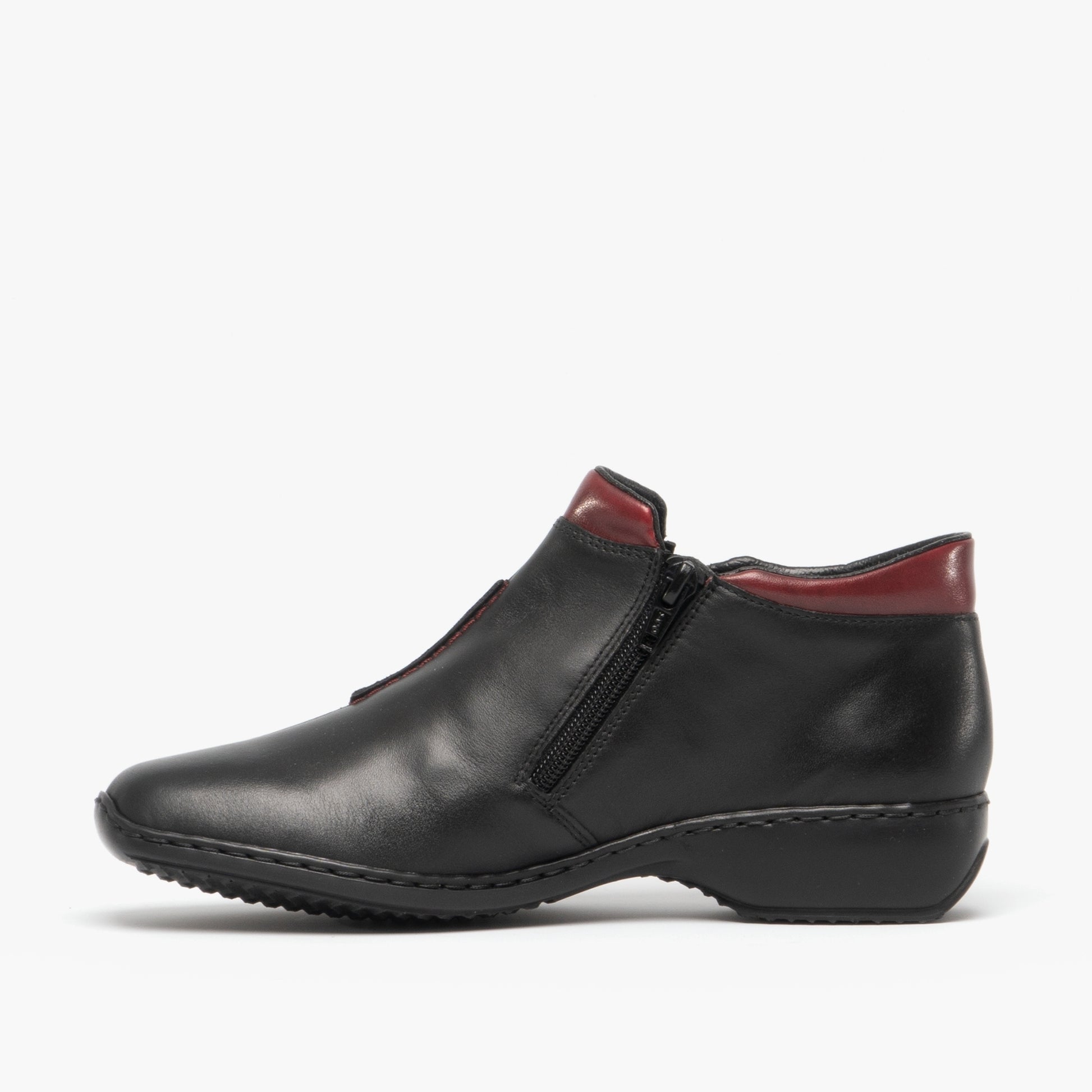 Rieker L3882-00 Womens Leather Boots Black