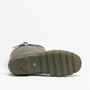 Barbour BEDE Mens Tall Wellington Boots Olive bottom view showcasing sole details and rubber texture