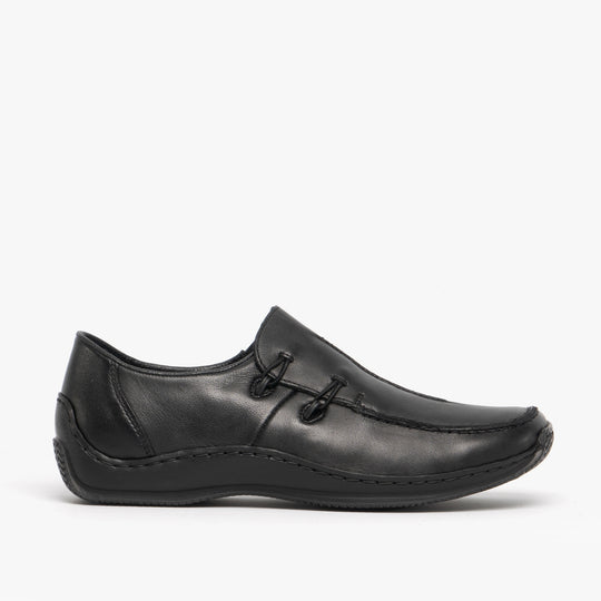 Rieker L1751 Womens Slip-On Shoes Black