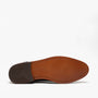 Base London CAST Mens Leather Brogue Shoes Black bottom view, showcasing the resin sole and cushioning details.