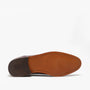 Base London CAST Mens Leather Brogue Shoes Bordo bottom view showcasing the resin sole and brand detailing.