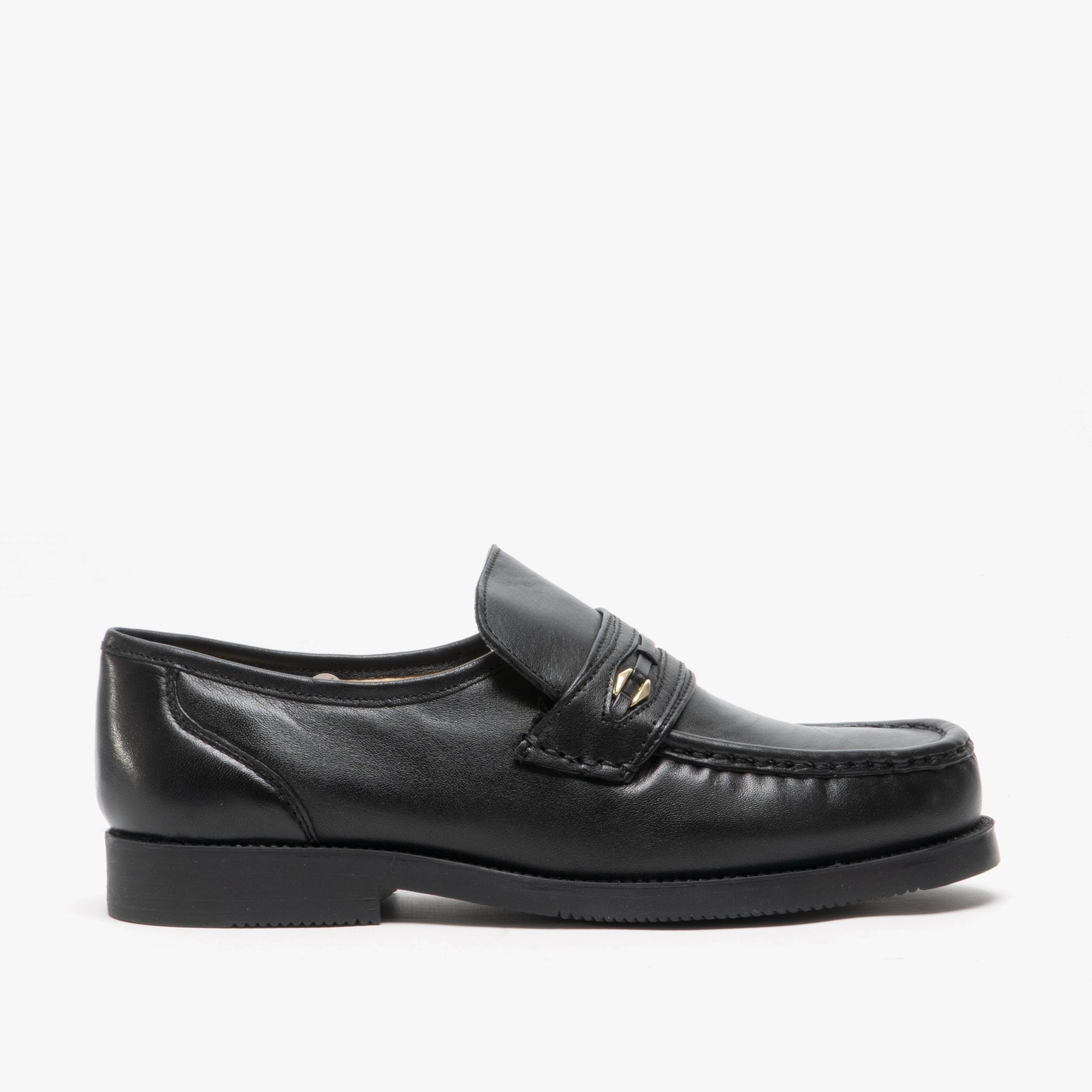 Zapatos De Cuero Scimitar Para Hombre - Negros, Cordones, Talla 39.5, Suela De PVC - Estilo Clásico Casual