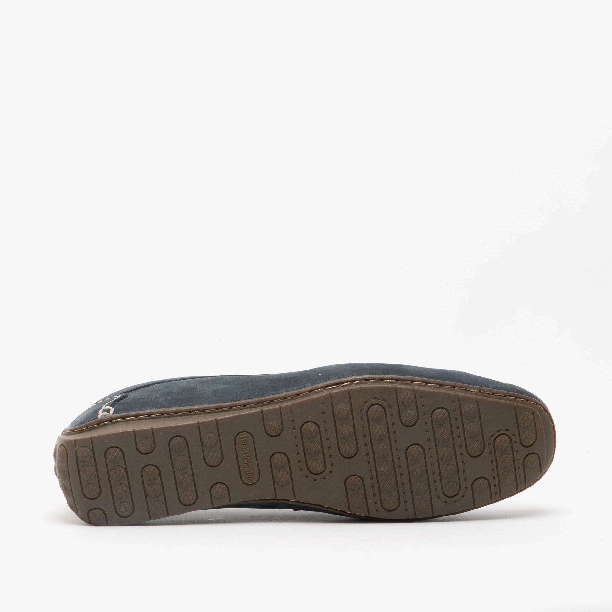 Hush Puppies ROSCOE Mens Nubuck Loafers Navy