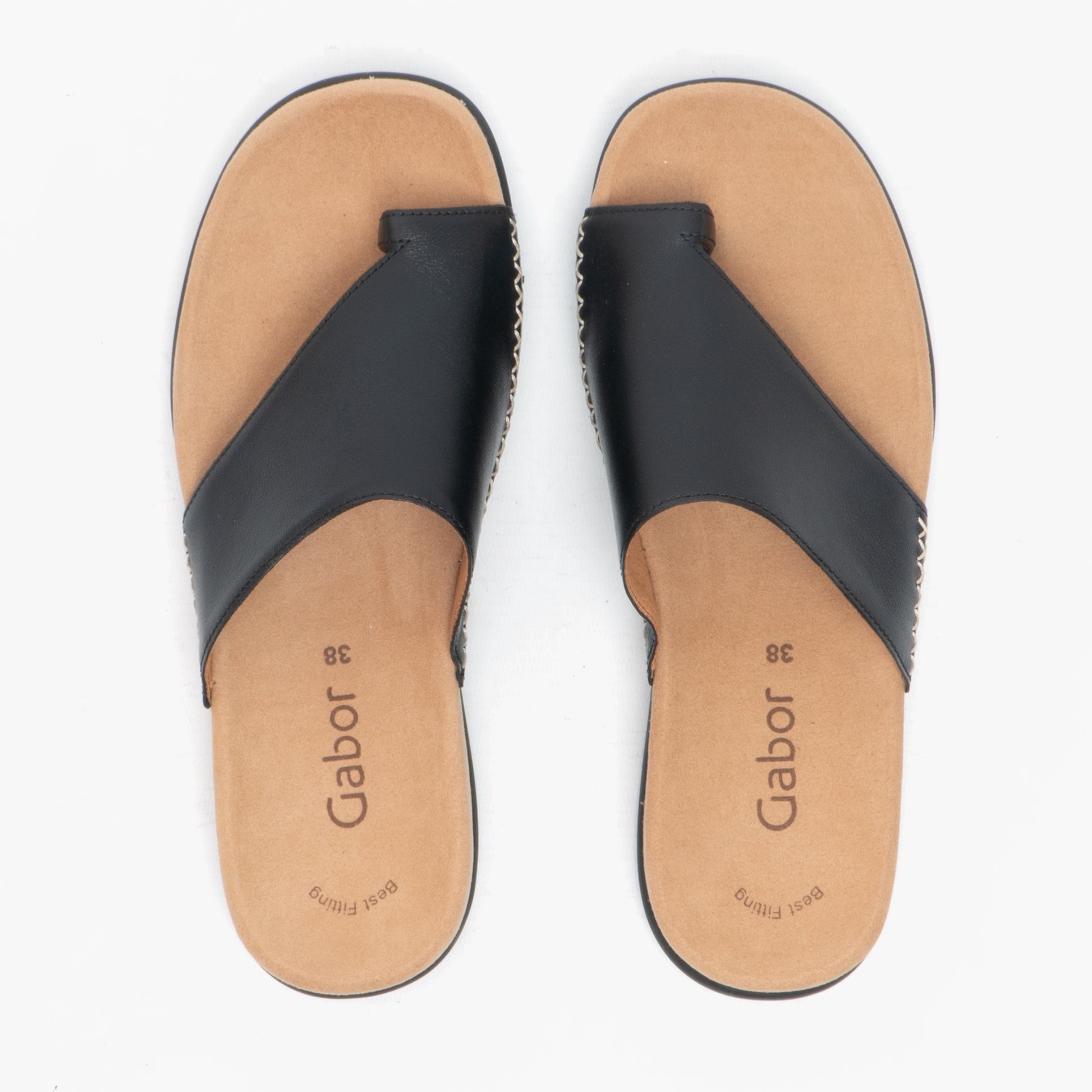 LANZAROTE Womens Leather Mule Sandals Black
