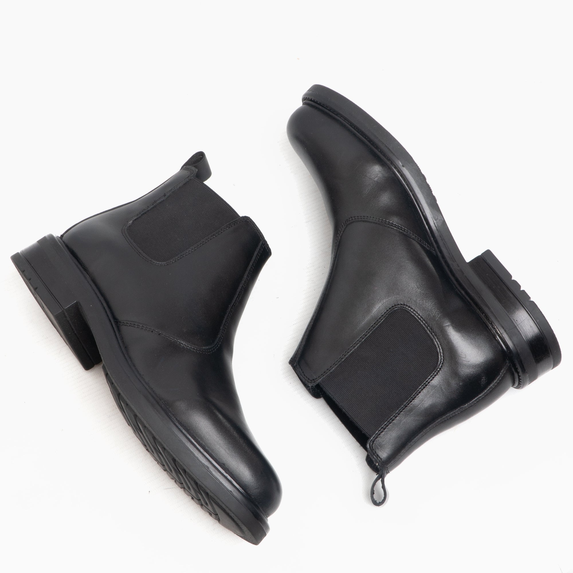 Roamers OLIVER Mens Twin Gusset Soft Leather Chelsea Boots Black
