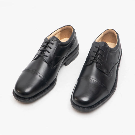Roamers BARRETT Mens Brogue Derby Shoes Black