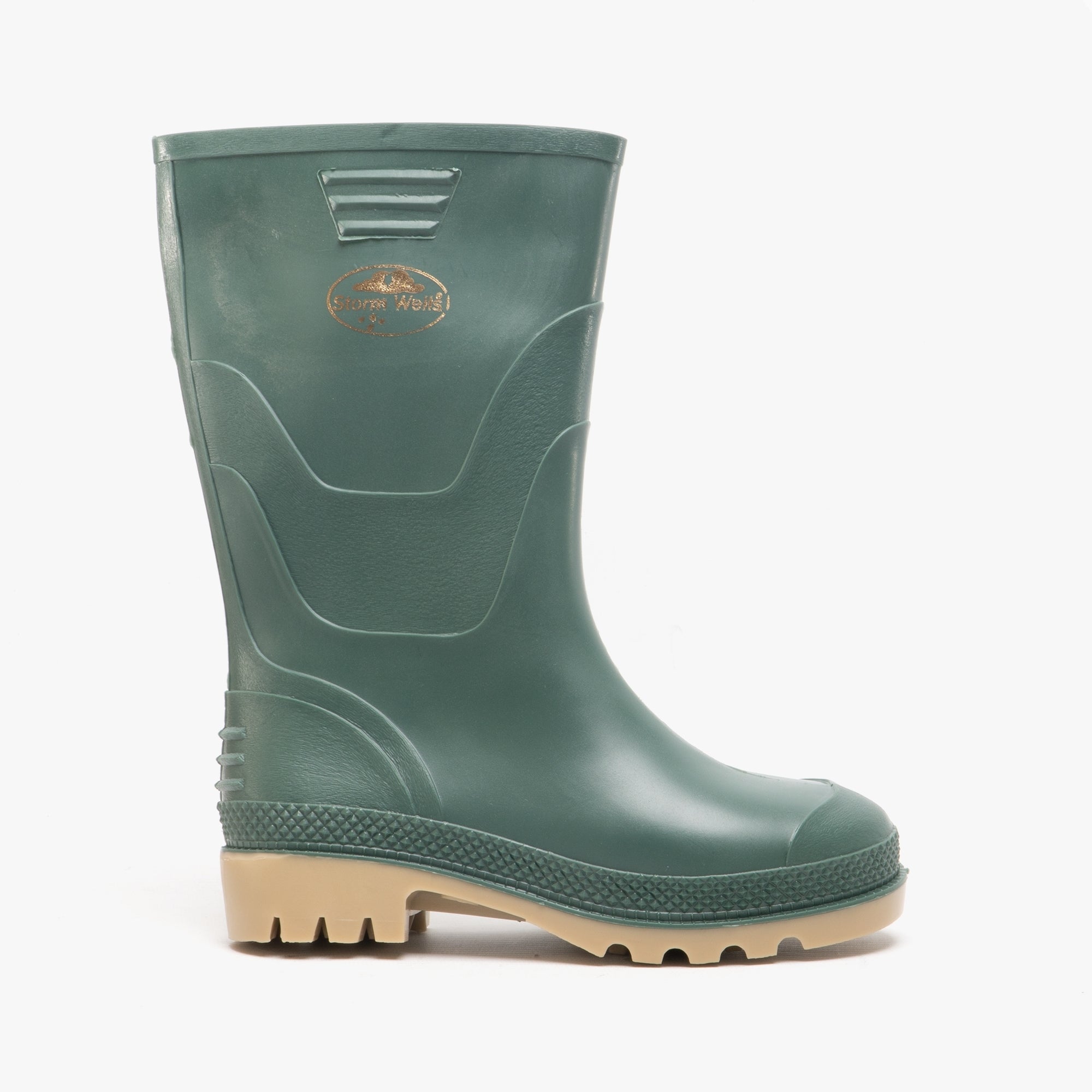 Stormwells SPLASH Kids Junior PVC Wellington Boots Green