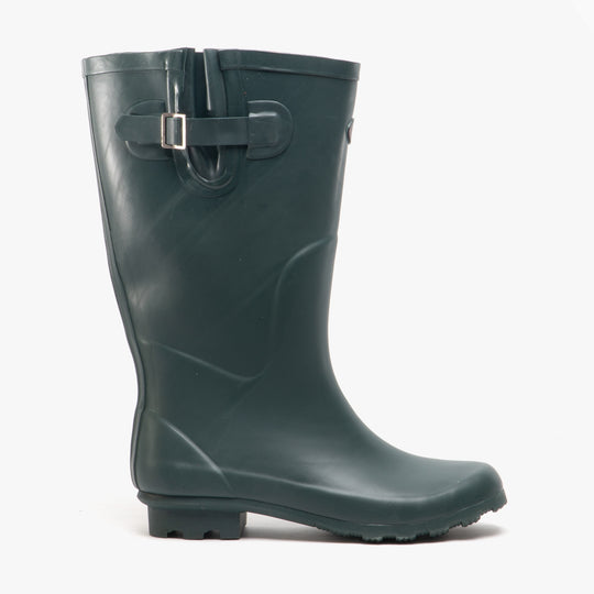Stormwells WILLOW Womens Rubber Wellington Boots Green/Red