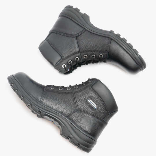Skechers Work 77009EC Workshire ST Mens Steel Toe Safety Boots Black