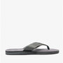Barbour TOEMAN Mens Flip Flops Black side view showcasing lightweight design and slip-on comfort.