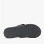 Barbour TOEMAN Mens Flip Flops Black bottom view of sole with textured grip design.
