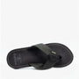Barbour TOEMAN Mens Flip Flops Black top view, showing the textured strap and cushioned sole.