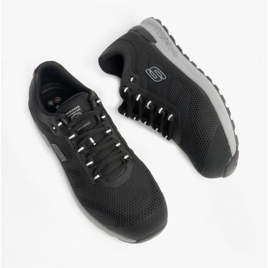 Skechers Work 200053EC Bulklin - Bragoo Mens Composite Toe ESD Safety Trainers Black