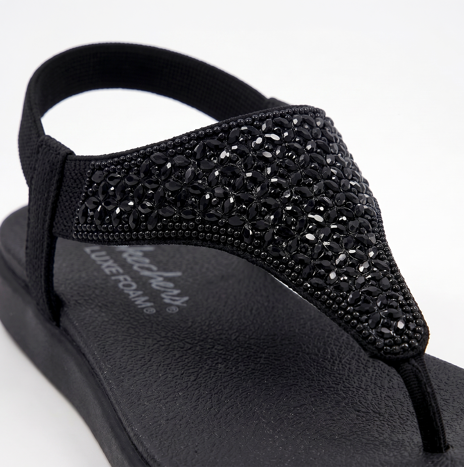 Skechers MEDITATION LUXE-MODERN EVENT Womens Slingback Sandals Black