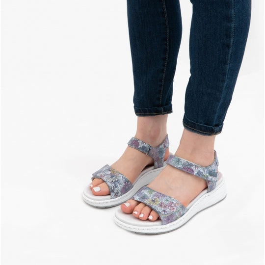 Rieker 64303 Womens Comfort Sandals Multi