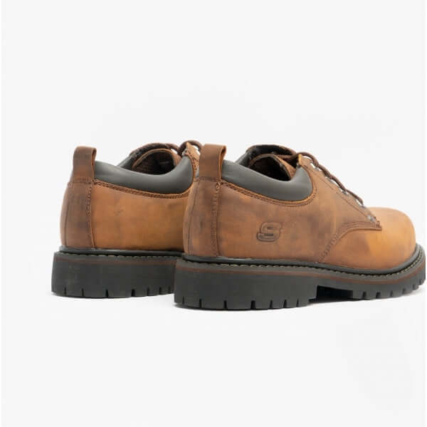 Skechers 6618CDB TOM CATS Mens Leather Derby Shoes Dark Brown