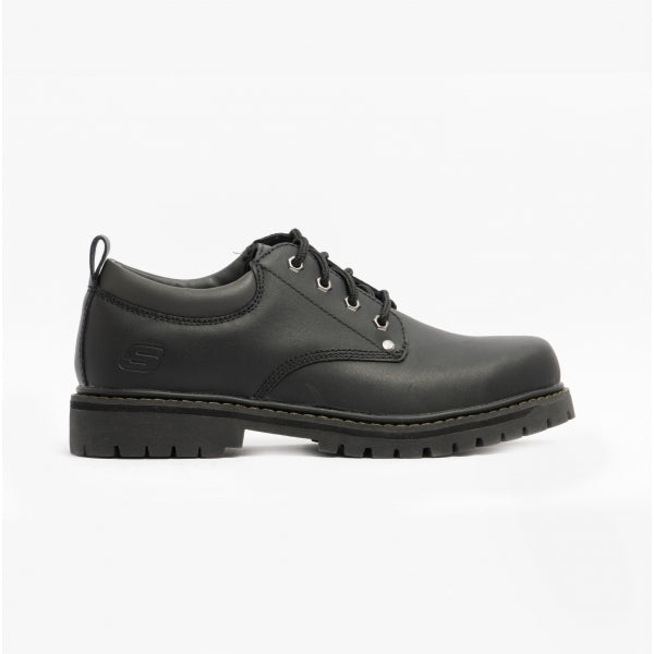 Skechers 24580-40659 TOM CATS Mens Leather Derby Shoes Black
