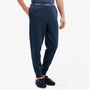 Barbour JAKE Mens Lounge Joggers Navy front view showcasing elasticated waistband and ribbed cuffs.