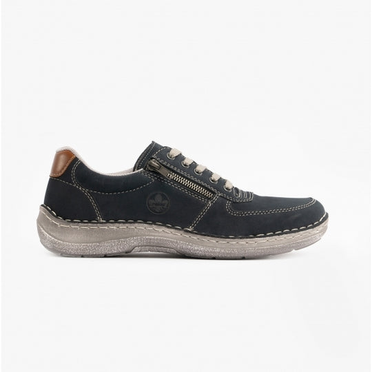 Rieker 03030 Mens Casual Trainers Blue