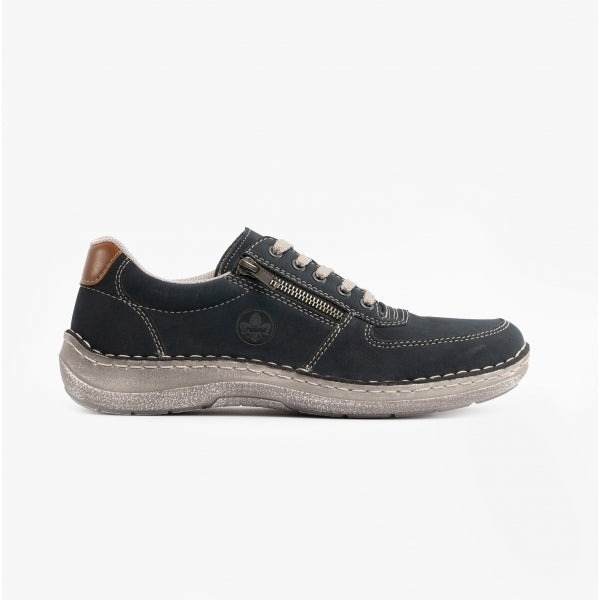 Rieker 03030-14 Mens Casual Trainers Blue