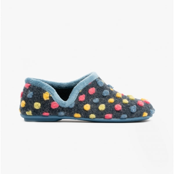 Sleepers JADE Womens Full Slippers Blue