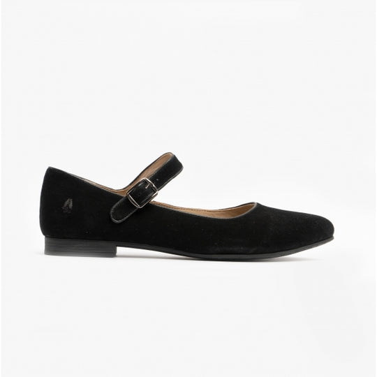 Hush Puppies MELISSA STRAP Womens Leather Mary Jane Shoes Black