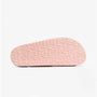Barbour ELLIS Womens Suede Mule Slippers Pink sole view with textured grip pattern for added comfort and stability.