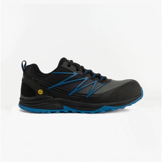 Skechers Work 200046EC Puxal Mens Composite Toe ESD Safety Trainers Black/Blue