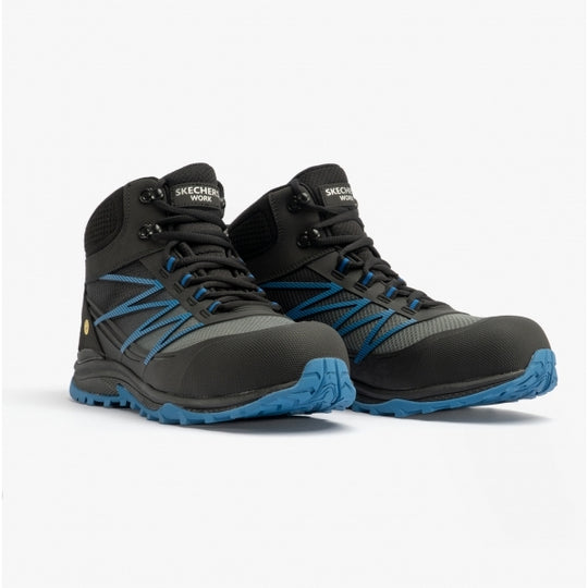 Skechers Work 200047EC Puxal - Firmle Mens Composite Toe ESD Safety Boots Black/Blue