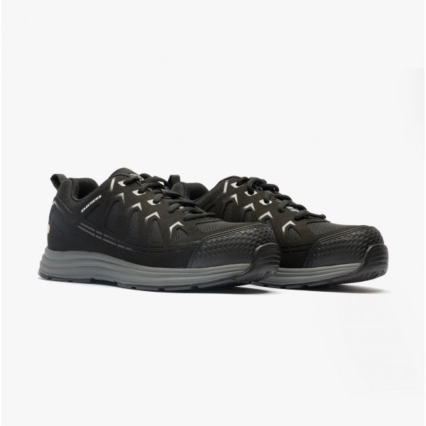 Skechers Work 200127EC MALAD II Mens Safety Trainers Black