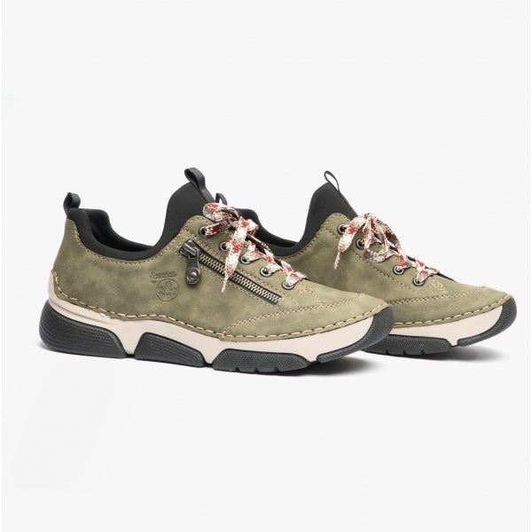 Rieker 45973 Womens Casual Trainers Green