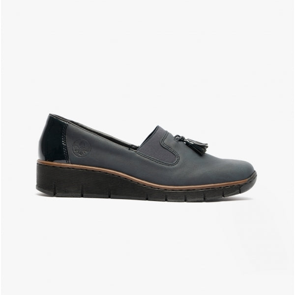 Rieker 53751-14 Womens Shoes Blue