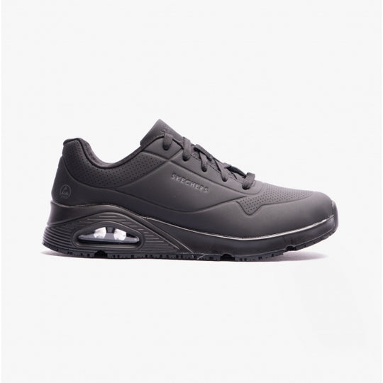 Skechers Work 108021EC UNO SR Womens Slip Resistant Work Trainers Black