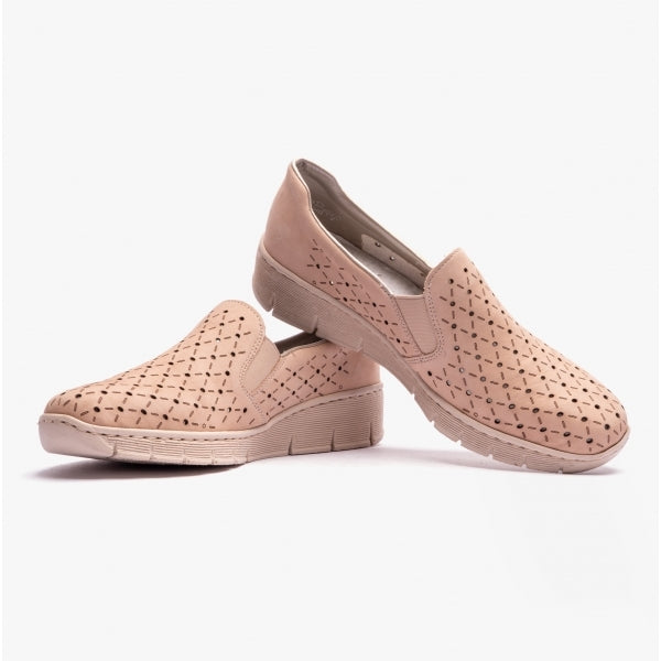 Rieker 53795-60 Womens Shoes Beige