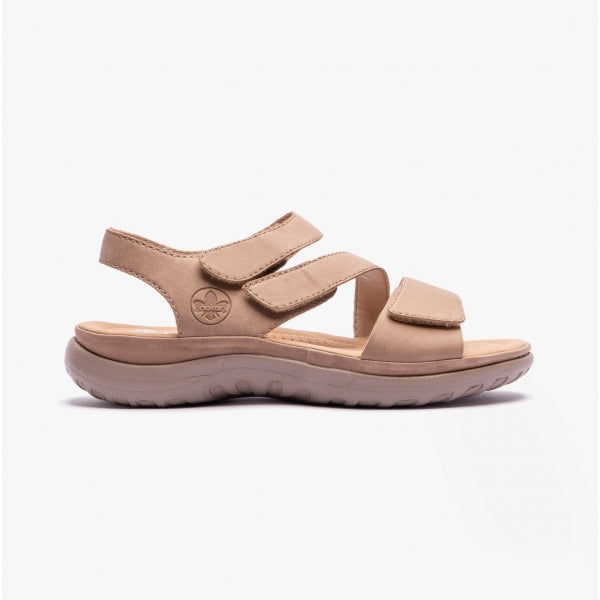 Rieker 64872-62 Womens Sandals Beige