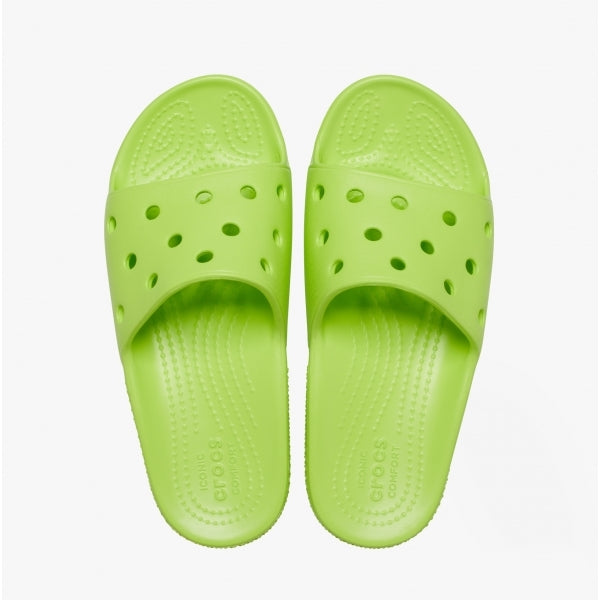 Crocs 206396-3UH CLASSIC SLIDE Kids Sandals Limeade
