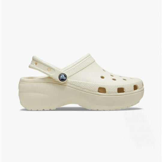 Crocs 206750-2Y2 CLASSIC PLATFORM CLOG Womens Clogs Bone