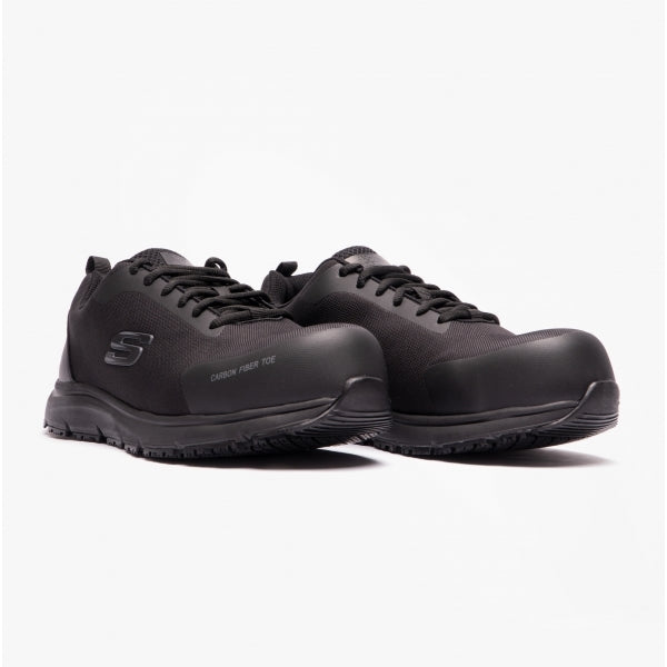 Skechers Work 200090EC ULMUS Mens Safety Trainers Black
