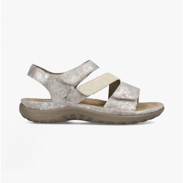 Rieker 64872-90 Womens Sandals Metallic