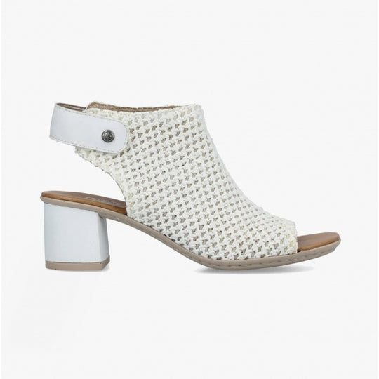 Rieker 64772 Womens Slingback Sandals White