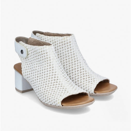 Rieker 64772 Womens Slingback Sandals White