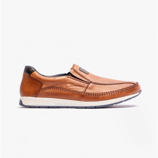 Rieker 11962 Mens Slip-On Shoes Brown