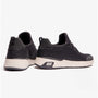 Side view of Skechers Work 77281EC MARSING - WAIOLA SR Womens Occupational Trainers Black/White with slip and fuel resistant sole.