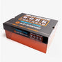 Box of Skechers Work 77281EC MARSING - WAIOLA SR Womens Occupational Trainers Black/White with label details, side view.