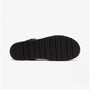 Heavenly Feet SALTWATER Womens Slingback Sandals Black bottom view showcasing the sole design and texture.